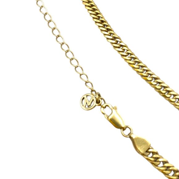 Mejuri 18k Gold Vermeil Double Curb Chain Necklace 16 to 18 inches - Picture 5 of 5
